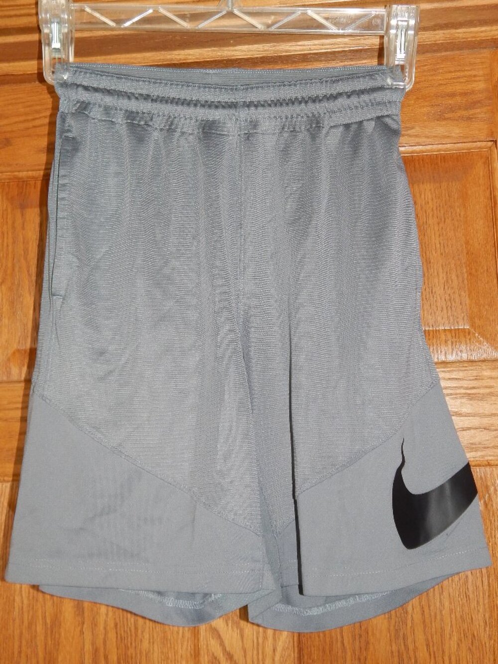 Men's Size Small S NIKE Dri-Fit Gray Athletic Shorts Elastic Drawstring Waist